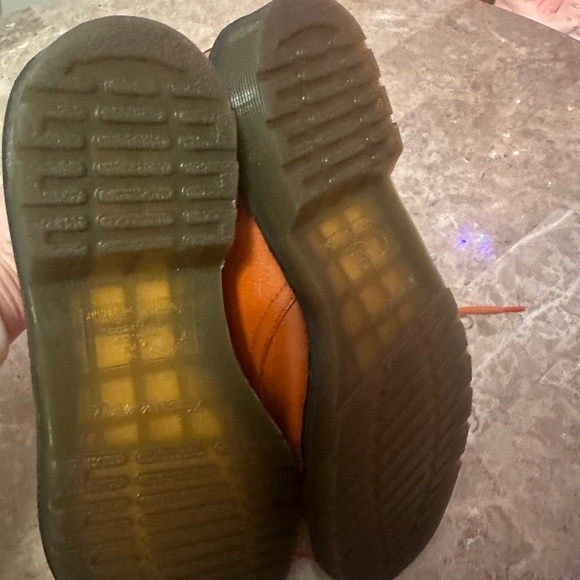 Dr. Martens Orange Leather Oxfords - Picture 6 of 15